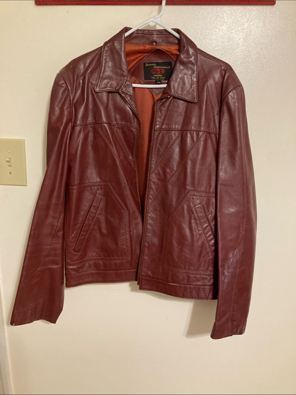 Fantastic International Fashions Leather women’s jacket size 44